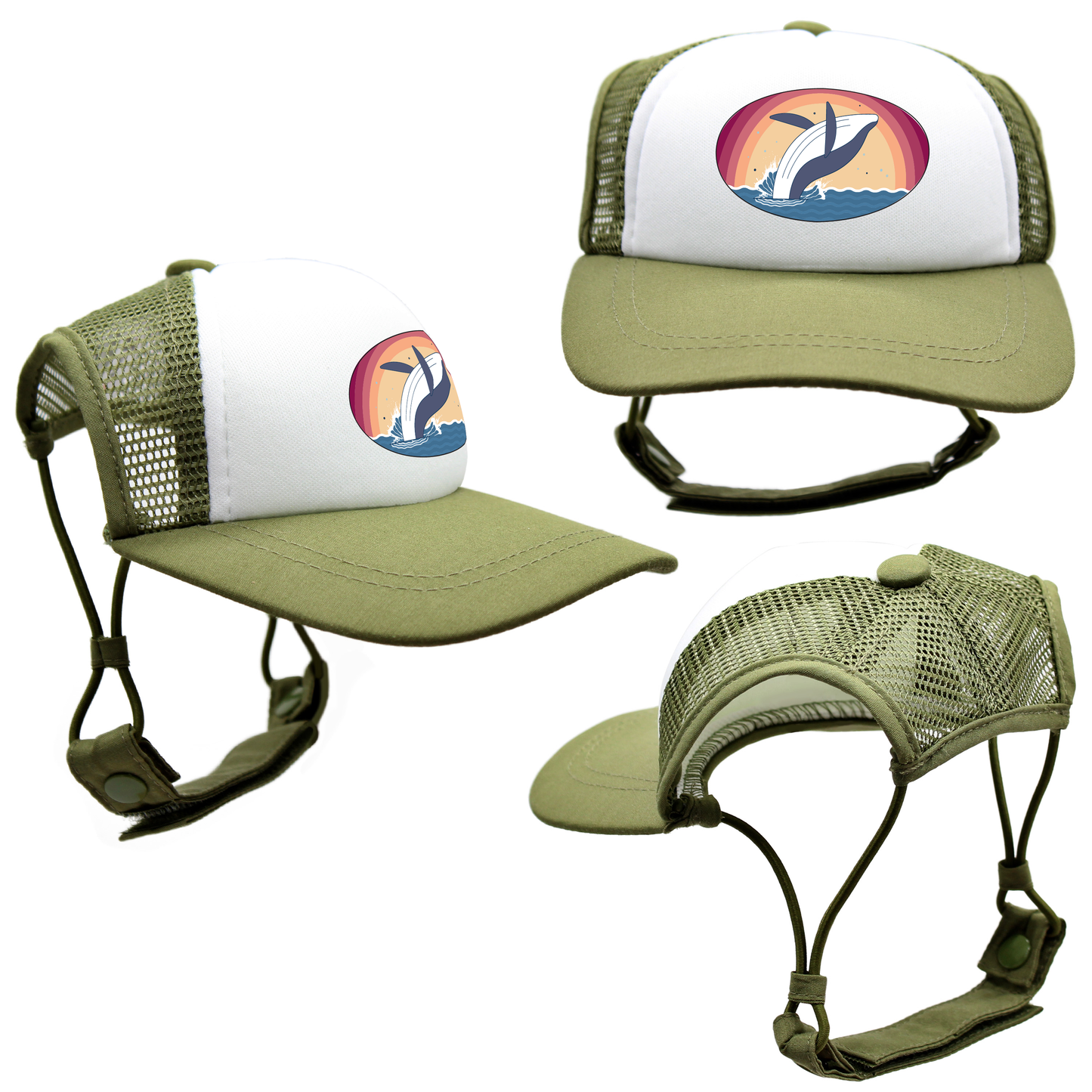 Whale | Foam Trucker | White Foam | Name Drop