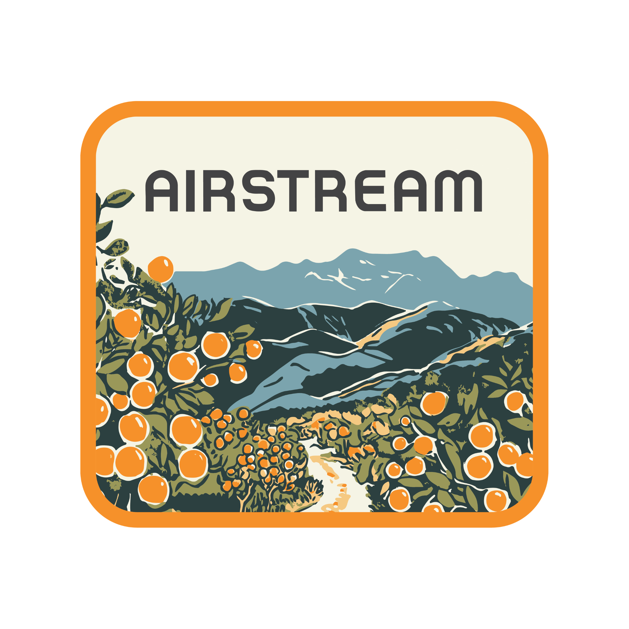 Airstream Orange Valley | Foam Trucker Hat