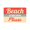Beach Please | Foam Trucker | White Foam | Name Drop