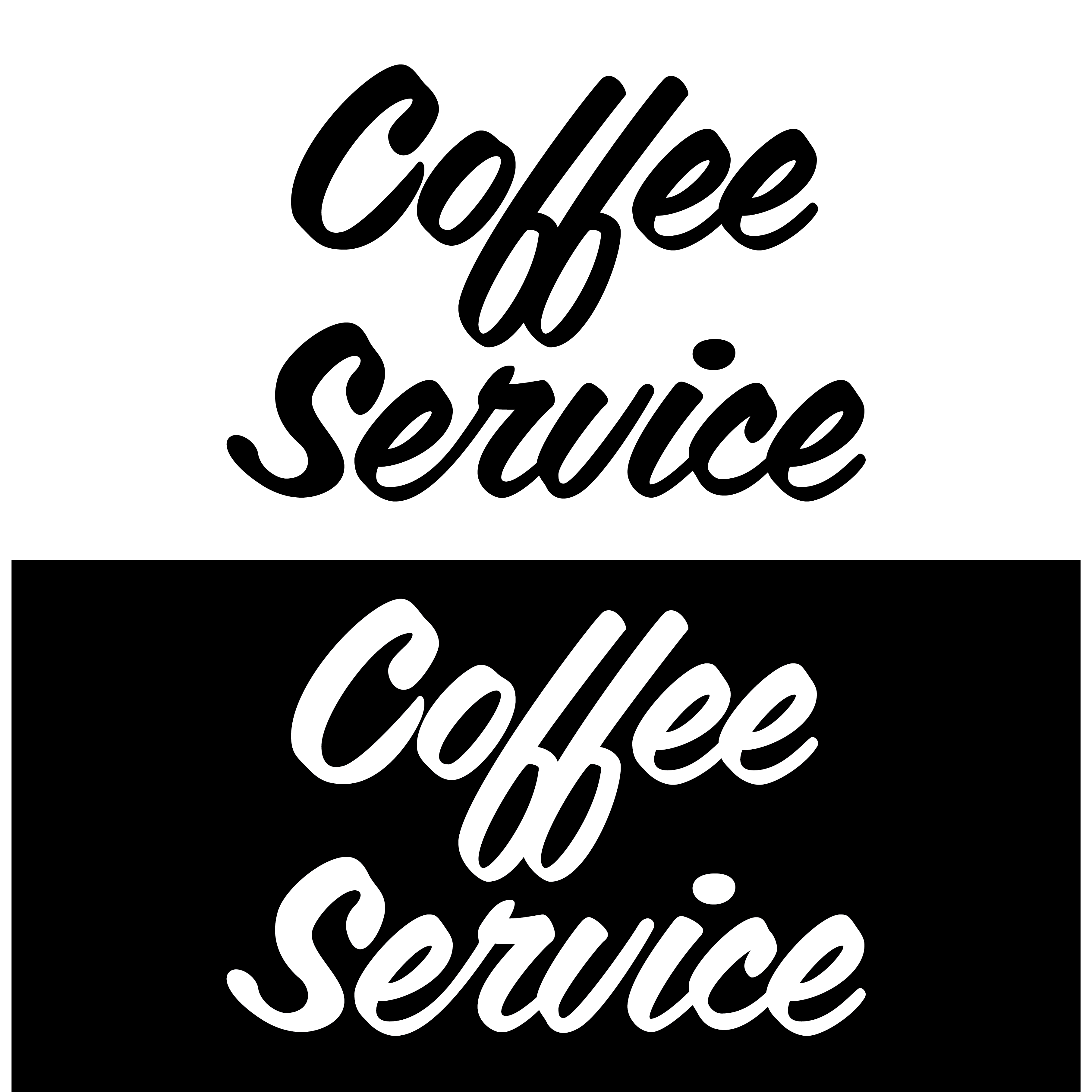 Coffee Service Font Text Design | Foam Trucker Hats
