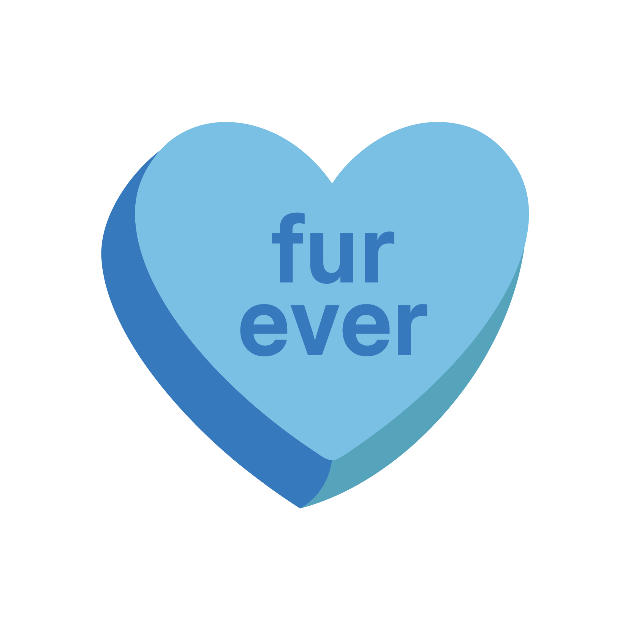 Fur Ever Candy Heart | Foam Trucker Hat