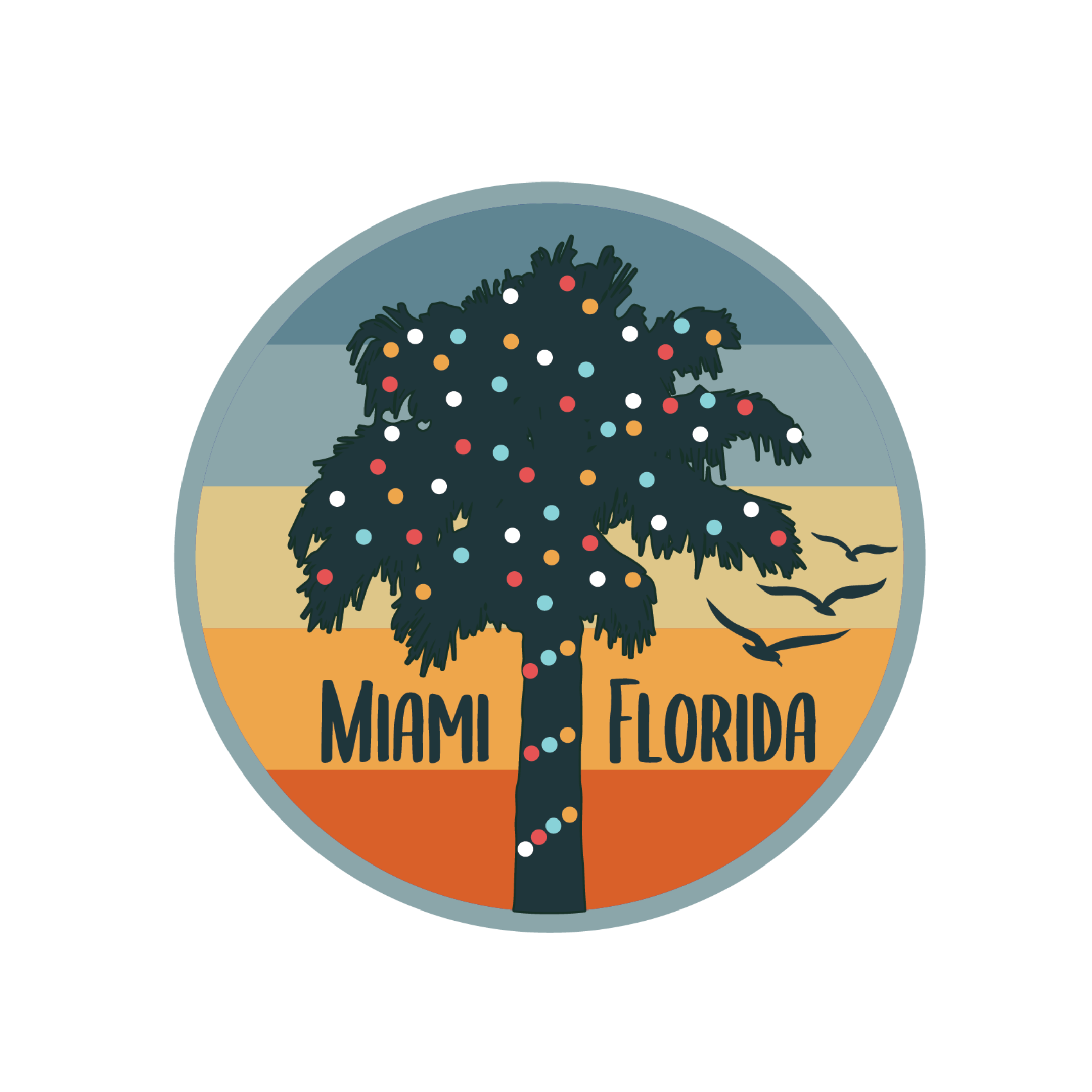 Holiday Palm Name Drop | Foam Trucker Hat