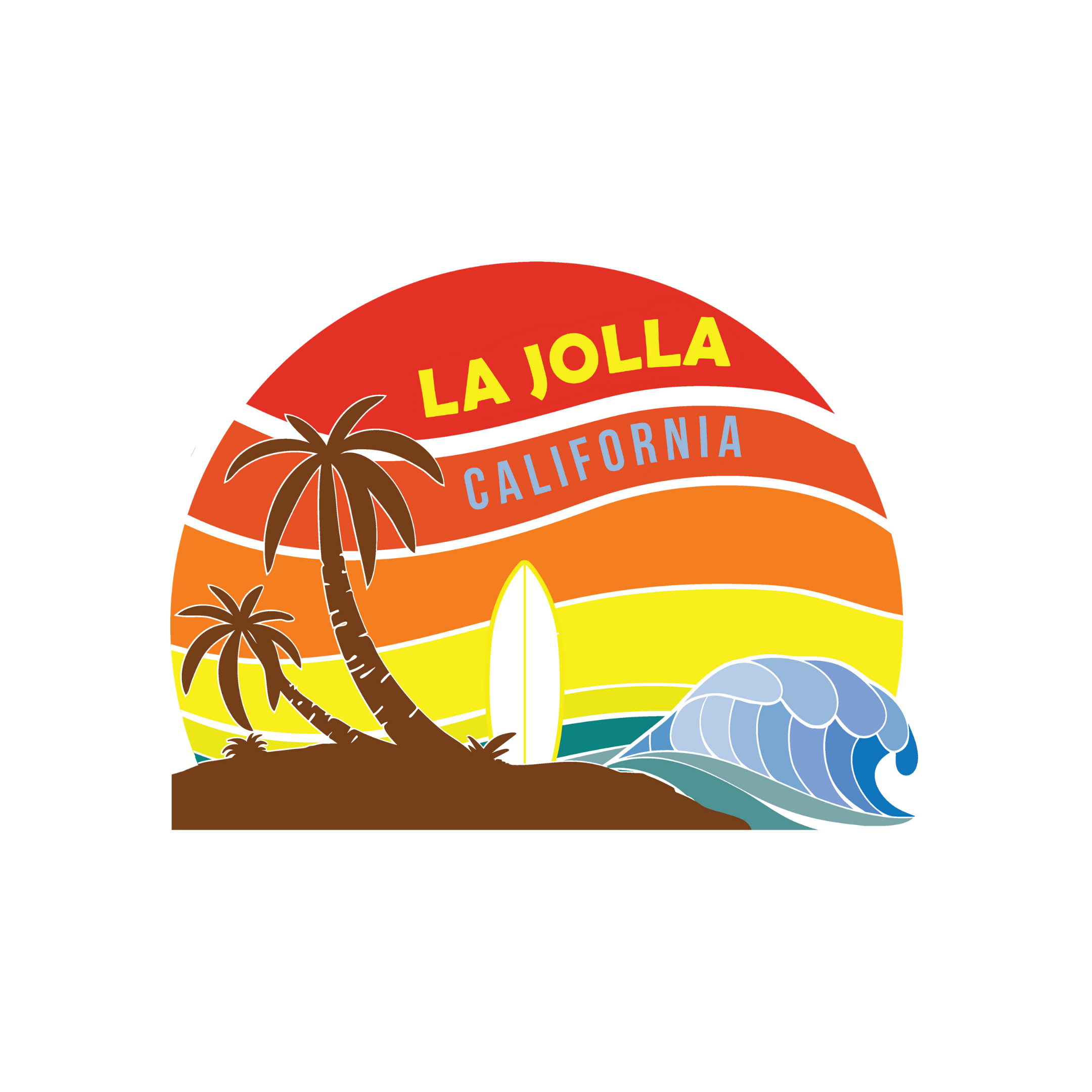 Island Sunset Name Drop | Foam Trucker Hat