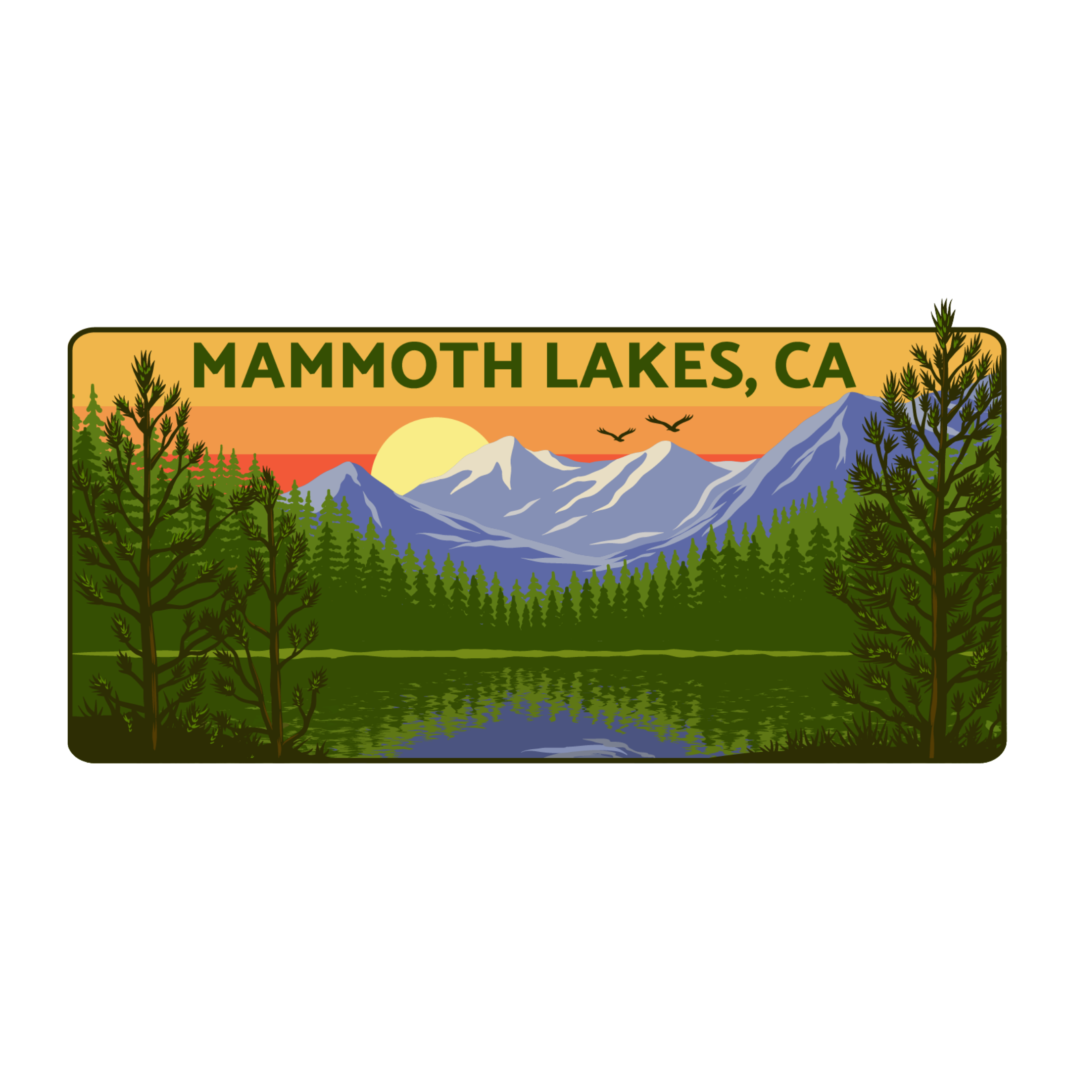 Mountain Lake Name Drop | Foam Trucker Hat