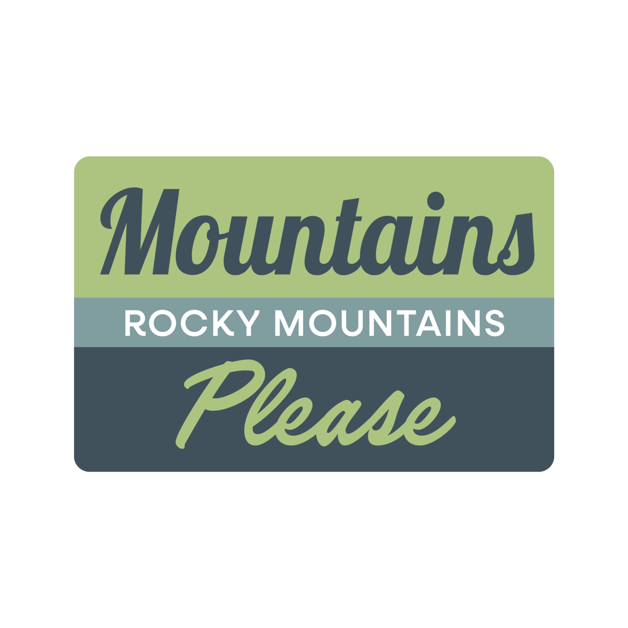 Mountains Please Name Drop | Foam Trucker Hat