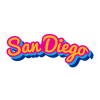 Multicolored Wave Retro Text