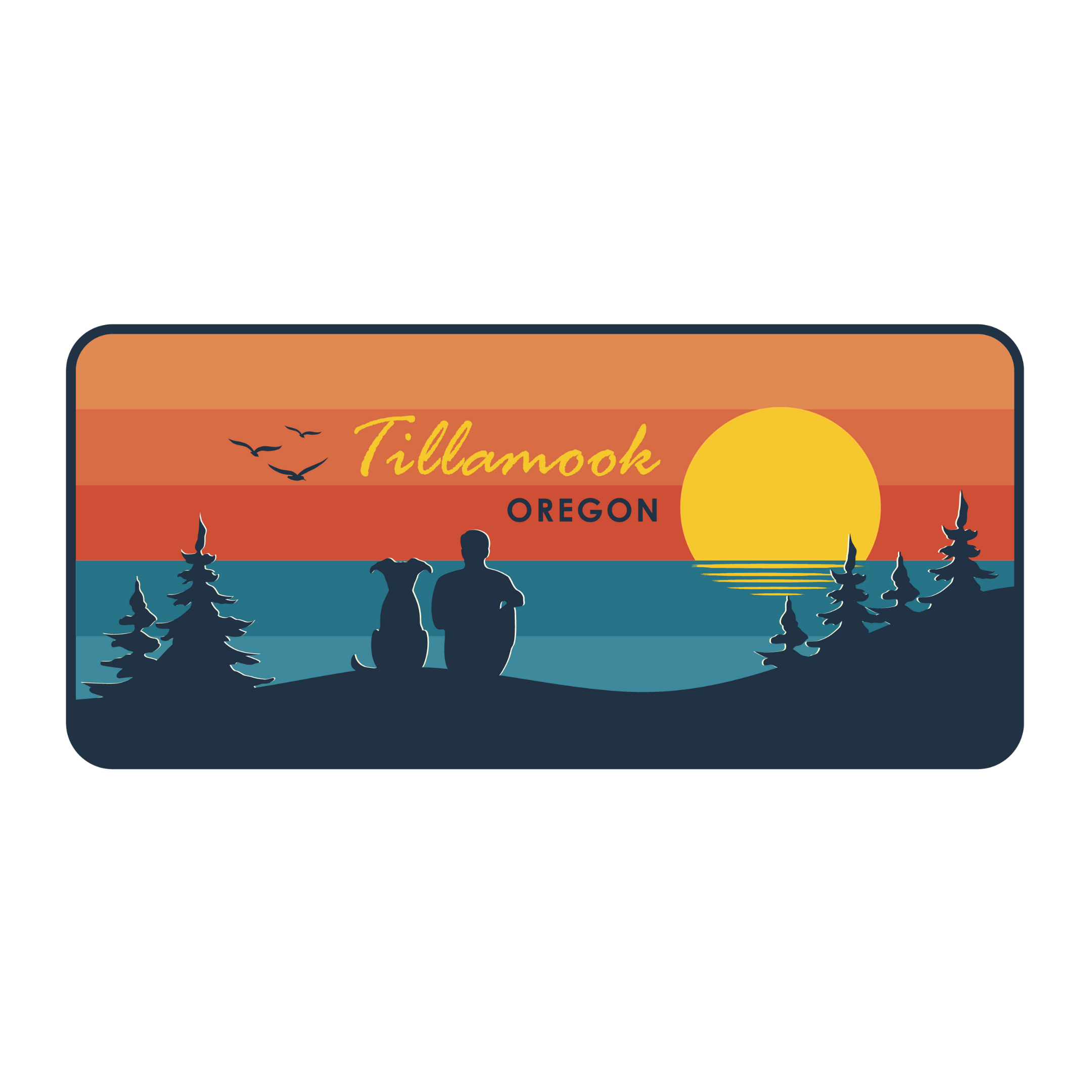 Ocean Vista Dog Dad Name Drop | Foam Trucker Hat