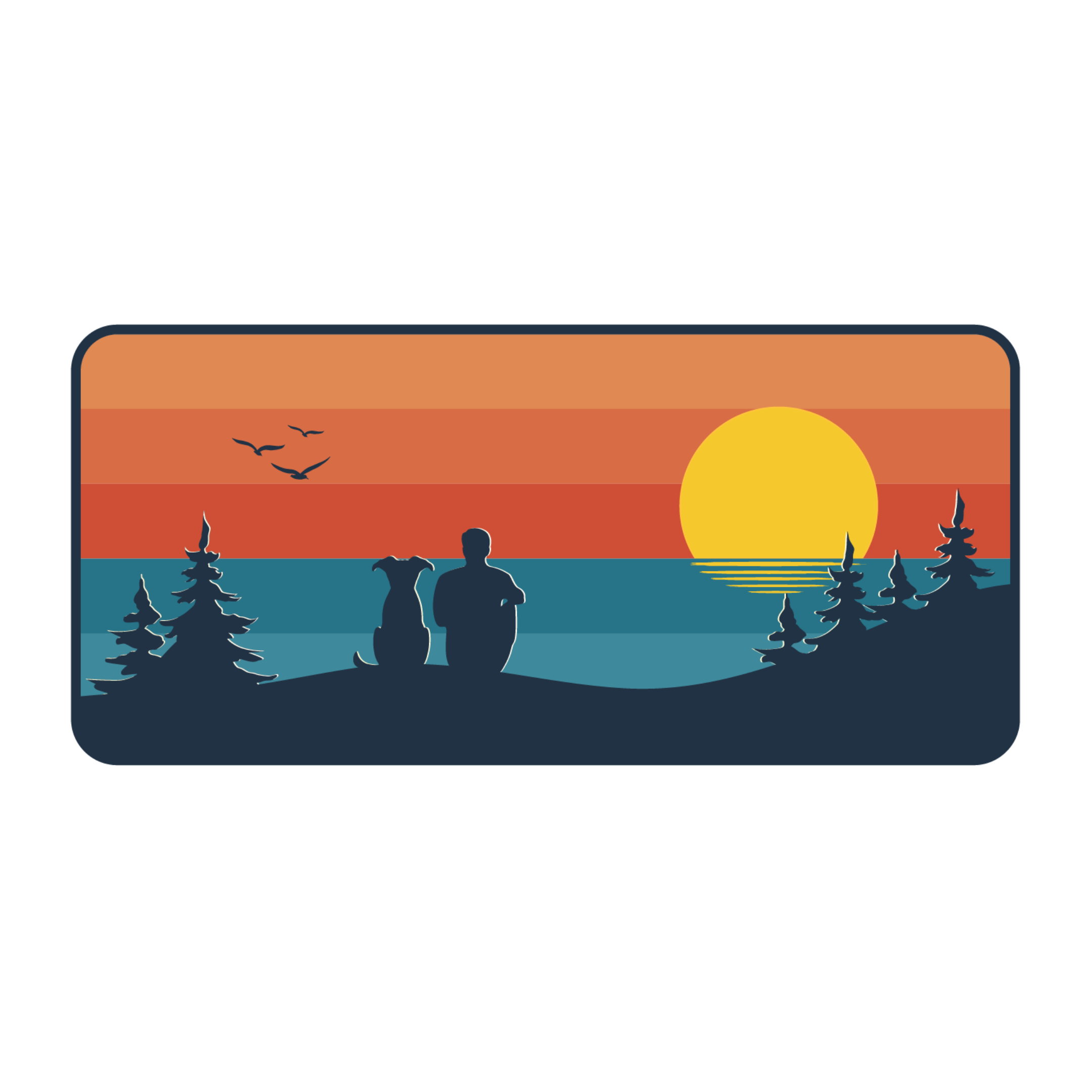 Ocean Vista Dog Dad | Foam Trucker Hat