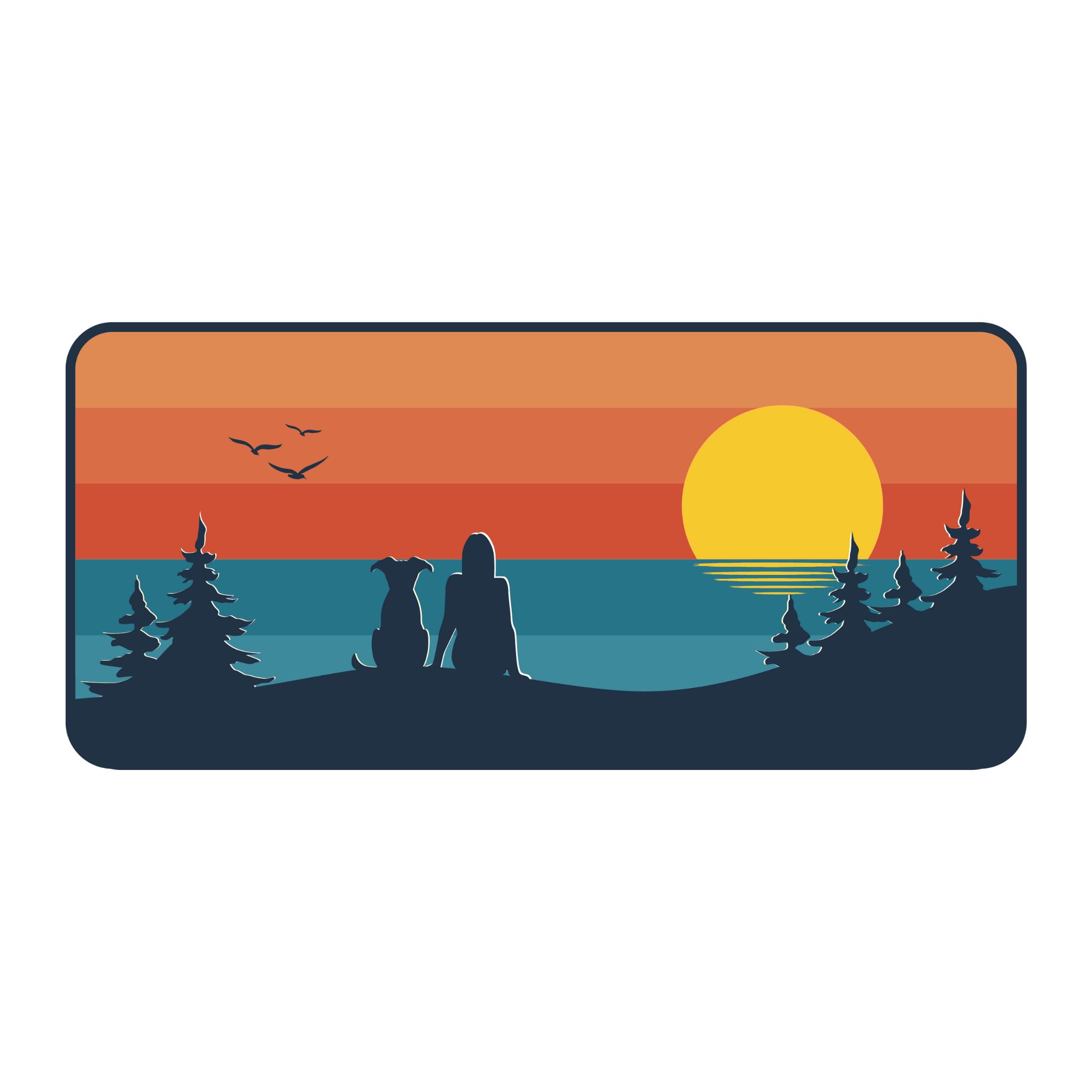 Ocean Vista Dog Mom | Foam Trucker Hat