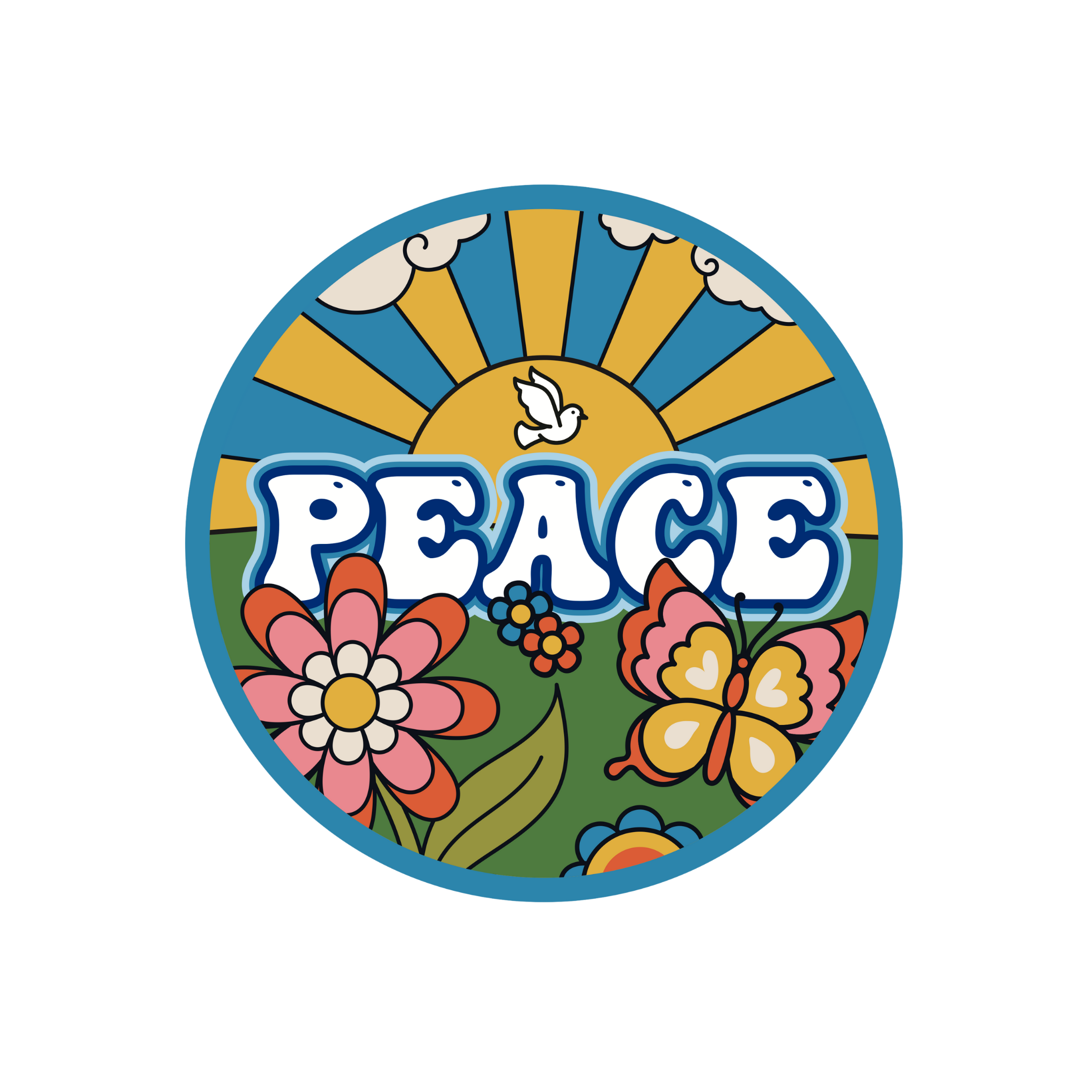 Retro Peace | Foam Trucker Hat